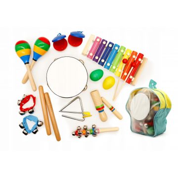 Glazbeni set od 10 instrumenata za djecu + ECOTOYS ruksak