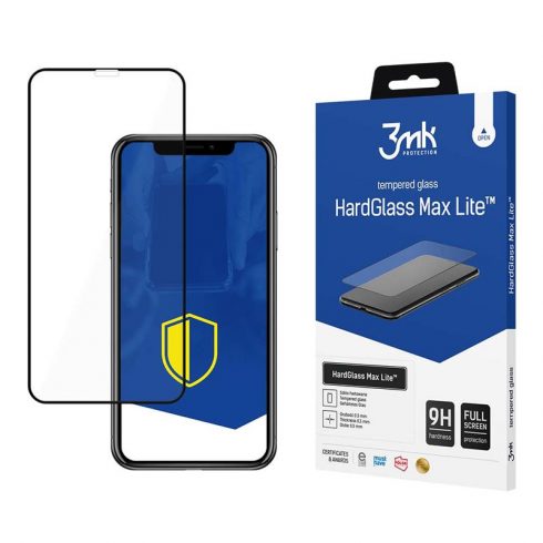 3mk HardGlass Max Lite - kaljeno staklo za iPhone 11 (crno)