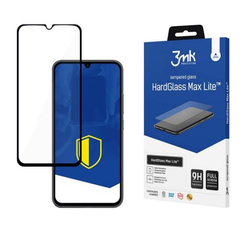 3mk HardGlass Max Lite - kaljeno staklo za Samsung Galaxy A34 5G (crno)