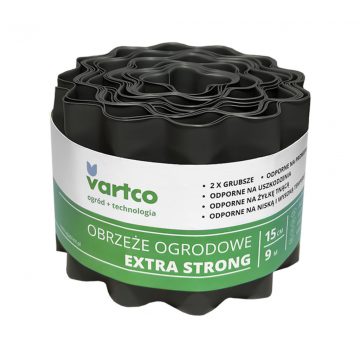 Valovita vrtna bordura 15cm x 9m Vartco Extra Strong siva