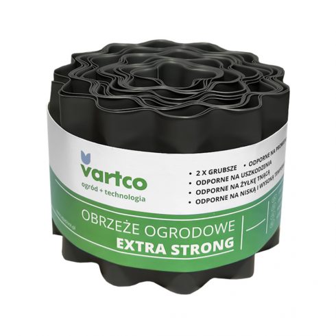 Valovita vrtna bordura 20cm x 9m Vartco Extra Strong siva