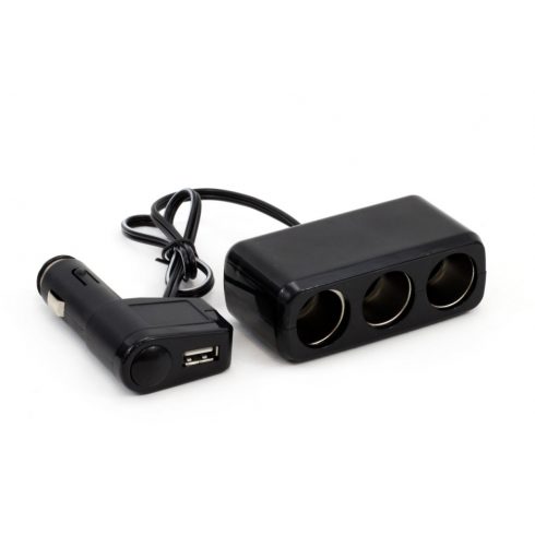 Razdjelnik upaljača soc2 3+1 usb amio-01030