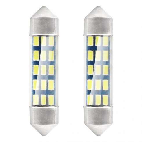 LED žarulje standard 3014 15smd feston c5w c10w c3w 39mm bijele 12v amio-01091