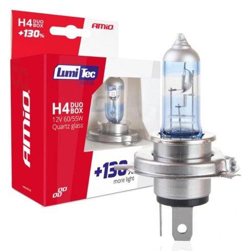 Halogene žarulje h4 12v 60/55w lumitec limited +130% duo amio-01405