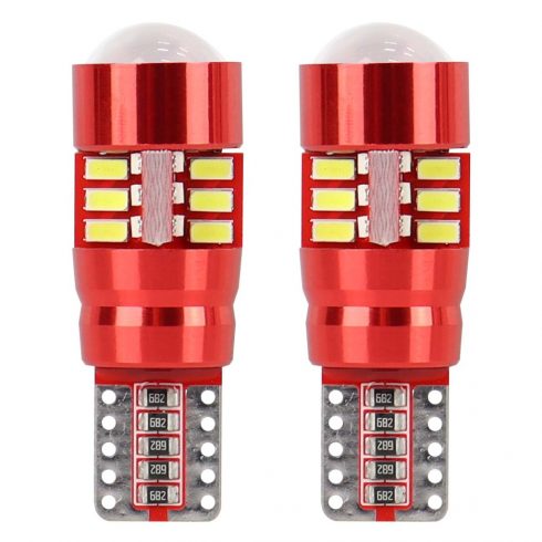 Canbus LED žarulje 27smd 3014 t10e w5w bijele 12v 24v amio-01446