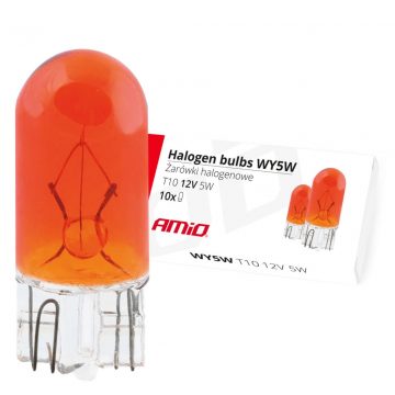   Halogene žarulje wy5w t10 5w w2.1x9.5d amber 12v 10 kom amio-01481