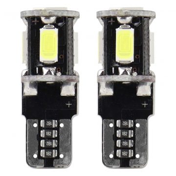 Canbus LED žarulje 5smd 5730 t10 w5w bijele amio-01628