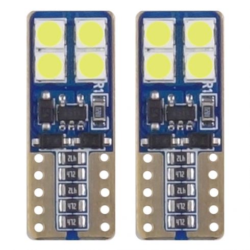 LED žarulje canbus 8smd 2835 t10e w5w bijele 12v 24v amio-01635