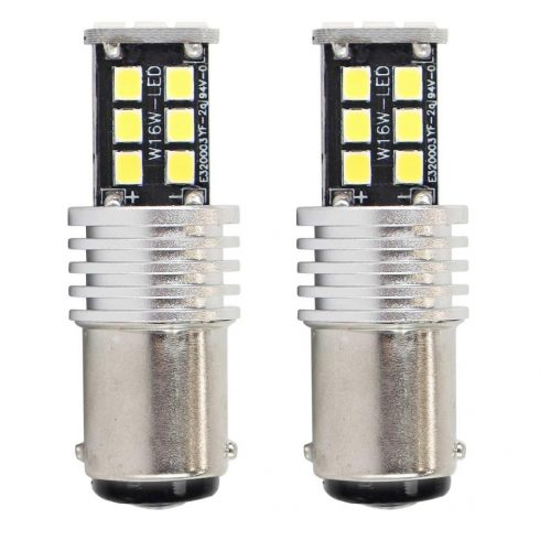 LED žarulje canbus 2835 15smd 1157 bay15d p21/5w bijele 12v 24v amio-01641