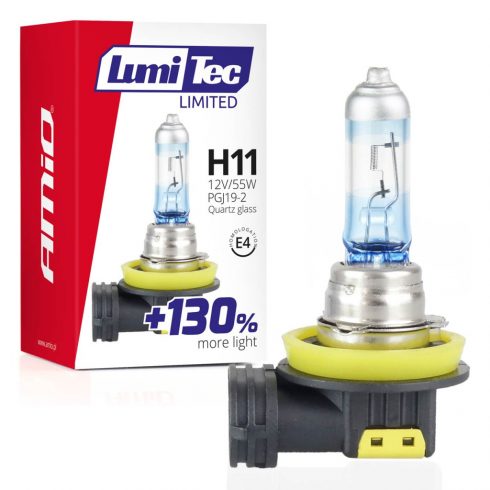 Halogena žarulja h11 12v 55w lumitec limited +130% amio-02134