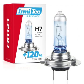   Halogena žarulja h7 12v 55w lumitec super bijela +120% amio-02138