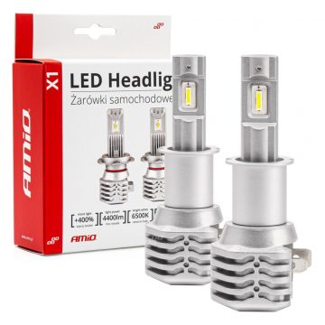 LED žarulje za auto x1 serije h3 6500k canbus amio-02964