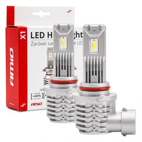 LED žarulje za auto serije x1 hb3 9005/hir1 9011/h10 6500k canbus amio-02968