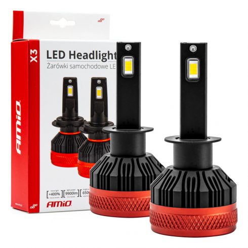 LED žarulje za auto serije x3 h1 6500k canbus amio-02977