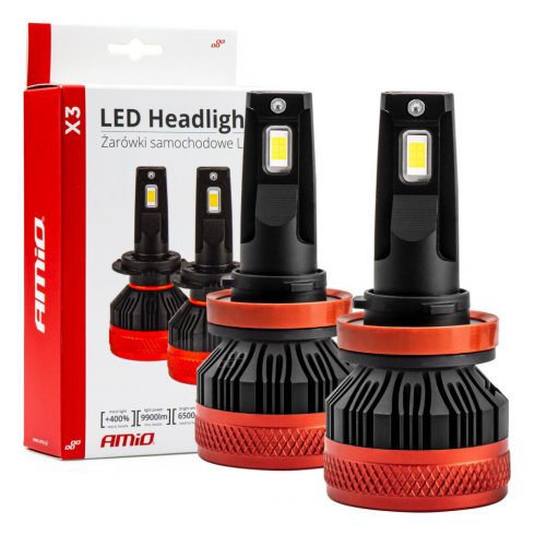 LED žarulje za auto serije x3 h8 h9 h11 h16 6500k canbus amio-02981