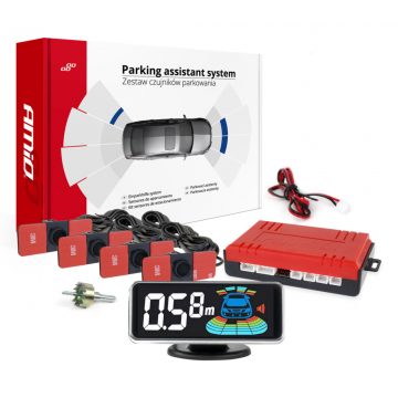   Parking senzori za vožnju unazad, unutarnji crni LED 3D amio-03190