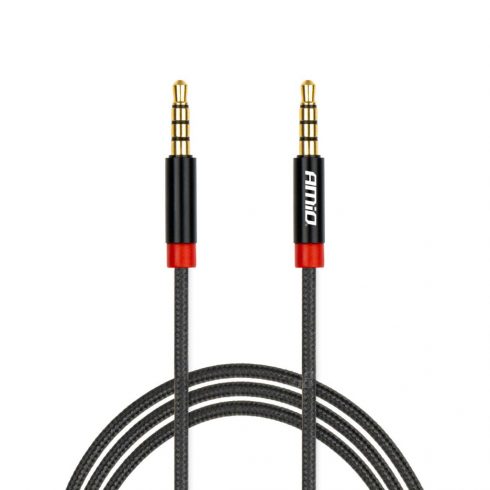 Aux kabel mini jack 3,5 mm pleteni 100 cm amio-03269