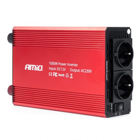 Auto adapter 12v 230v 1000w amio-03283