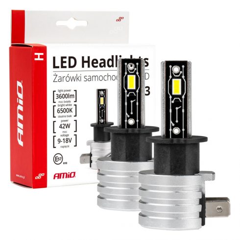 LED žarulje za auto serije H-mini h3 6500k canbus amio-03330