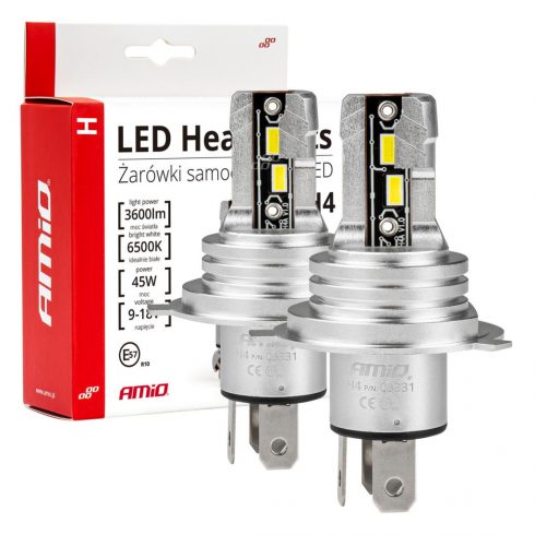 LED žarulje za auto serije H-mini h4/h19 6500k canbus amio-03331