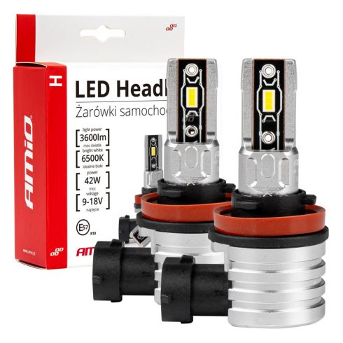 LED žarulje za auto serije H-mini h8 h9 h11 h16 6500k canbus amio-03333