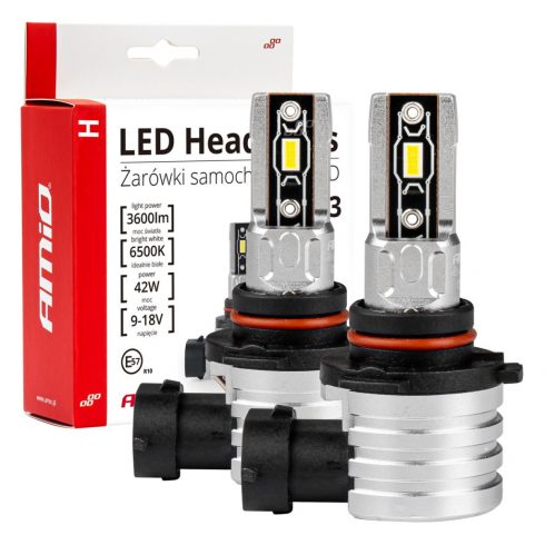 LED žarulje za auto serije H-mini hb3 9005/hir1 9011/h10 6500k canbus amio-03334