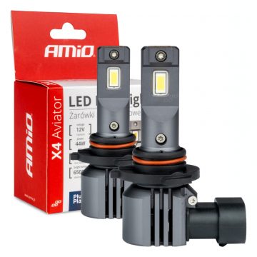   LED žarulje za auto serije x4 aviator hb3/hir1 9011/h10 6500k canbus amio-03766