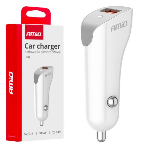 USB-A 2.1a auto punjač amio-03873