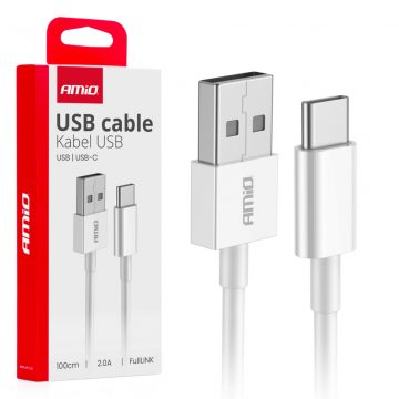   USB-A - USB-C 2a kabel za punjenje 100 cm fulllink amio-03893