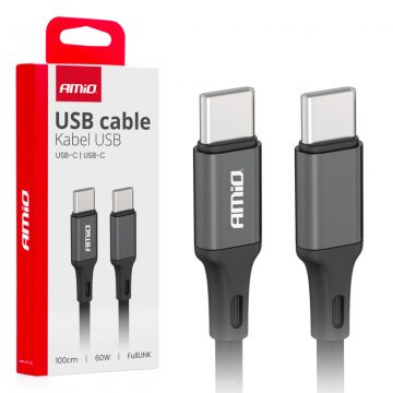   USB-C - USB-C kabel za punjenje 60w 100cm fulllink amio-03902