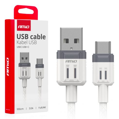 USB-A - USB-C 3A kabel za punjenje 100cm fulllink amio-03905