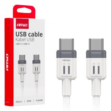   USB-C - USB-C kabel za punjenje 60w 100cm fulllink amio-03908