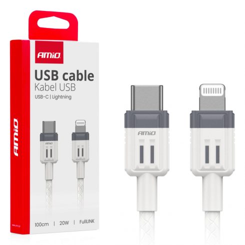 USB-C kabel za punjenje - iPhone Lightning fulllink 20w 100cm amio-03910