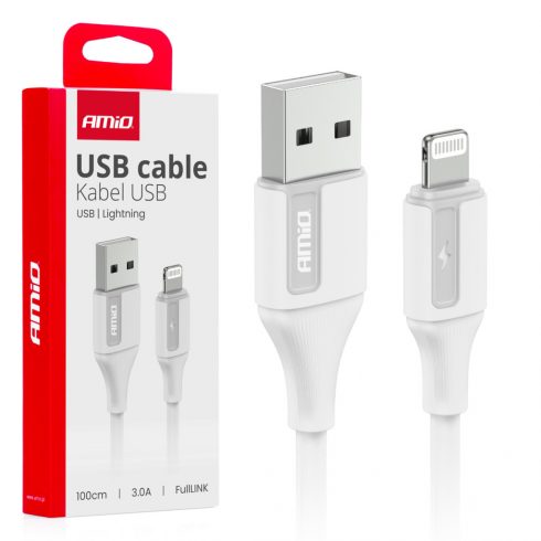 USB-A kabel za punjenje - Lightning iPhone 3a 100cm fulllink amio-03919