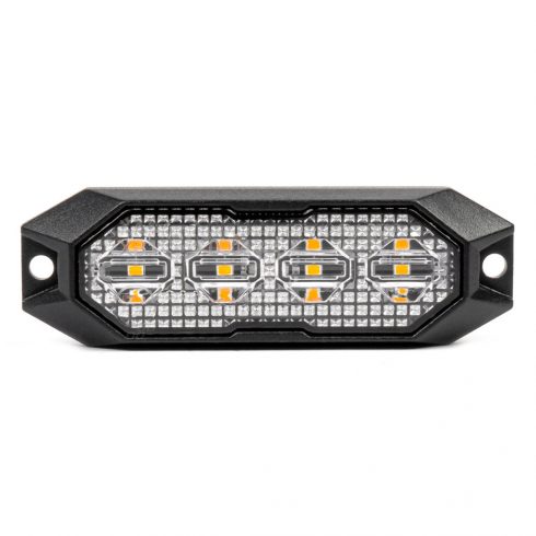 Ravno svjetlo upozorenja 4x3w LED r65 r10 12v 24v amio-03929