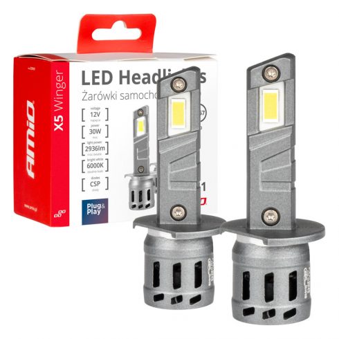 LED žarulje za automobile serije x5 winger h1 6000k canbus amio-03943