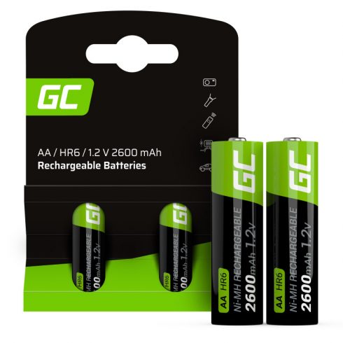 Green Cell - 2x AA HR6 2600mAh punjive baterije