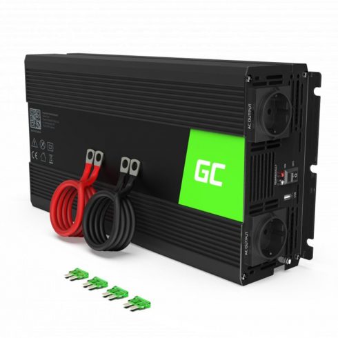 Green Cell - Pretvarač napona Inverter 24V na 230V 1500W / 3000W Modificirani sinusni val