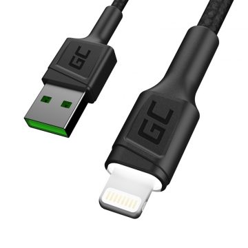   Kabel Green Cell Ray USB-A - Lightning White LED 200 cm s podrškom za Apple 2.4A brzo punjenje