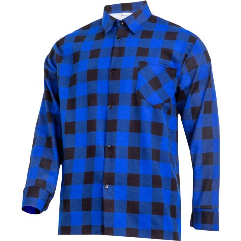 Plava flanel košulja, 120g/m2, "2xl", ce, otvorena