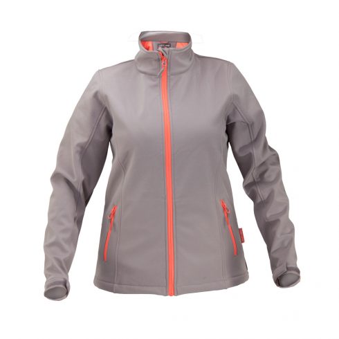 Siva-puder softshell jakna, ženska, "3xl", ce, otvorena