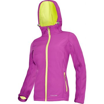   Softshell jakna s kapuljačom. ljubičastozelena, ženka, xl, ce, lahti