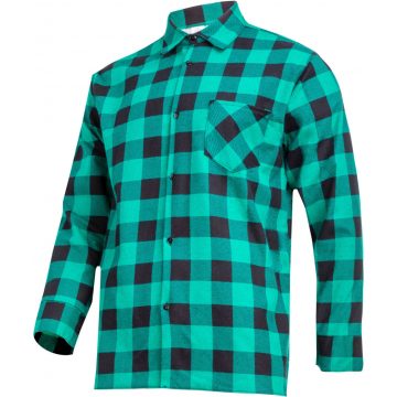   Flanel košulja tamno plava-bež, 120g/m2, "3xl", CE, otvorena