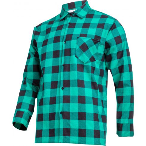 Flanel košulja tamno plava-bež, 120g/m2, "3xl", CE, otvorena