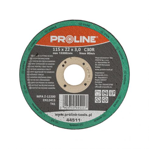 Disk za rezanje kamena, t41, 115x3.0x22c30r proline