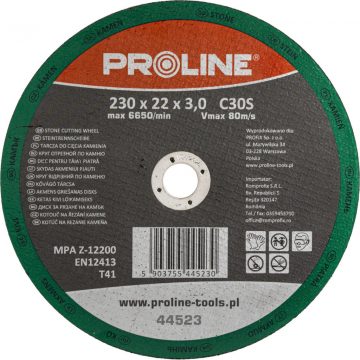 Disk za rezanje kamena, t41, 230x3.0x22c30s proline