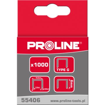 55410 Kaljene kopče tip G, pravokutne, L=10mm, Proline