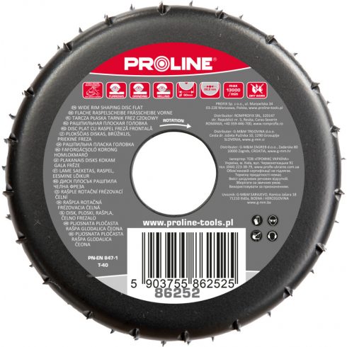 Flat disk turpija s debelim zubima čeono glodalo 120 mm proline