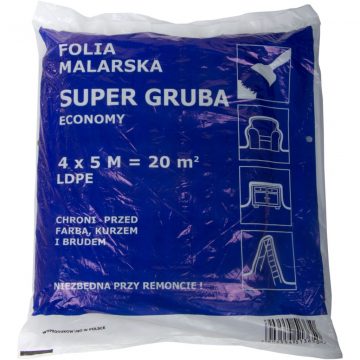   LDPE folija za slikanje 4*5m, debljina (debljina: cca. 20 mikro-m)