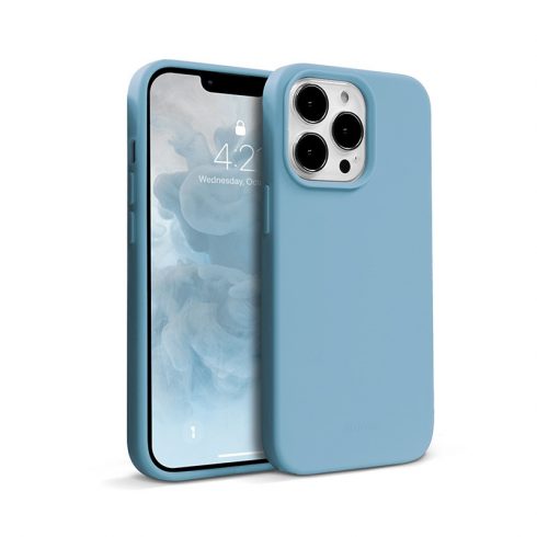 Crong Color Cover Liquid Silicone Case za iPhone 13 Pro Max (nebesko plava)